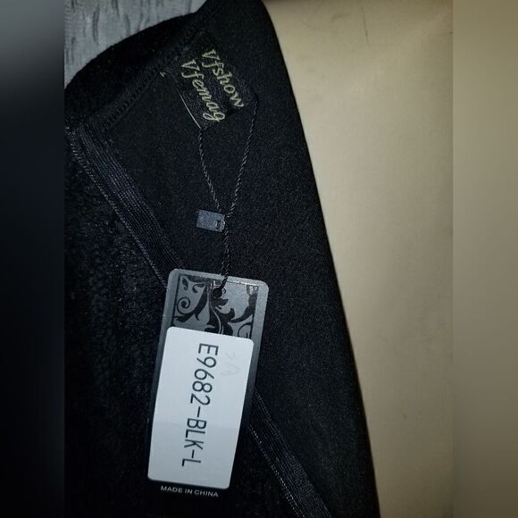 Vfshow Womens Floral Lace Keyhole Front Ruffle Bell Sleeve Formal Evening Large - Picture 4 of 14